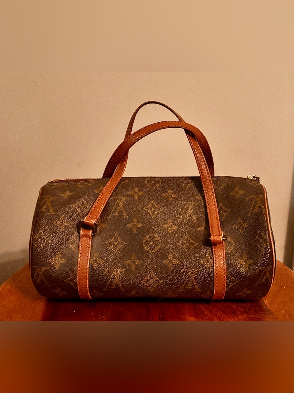 Louis Vuitton Monogram Barrel Tote - Brown & Tan Leather